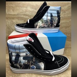 Mens Vans X MOCA Sk8-Hi Frances Stark Black Sneakers Limited-Edition 2021 Shoes
